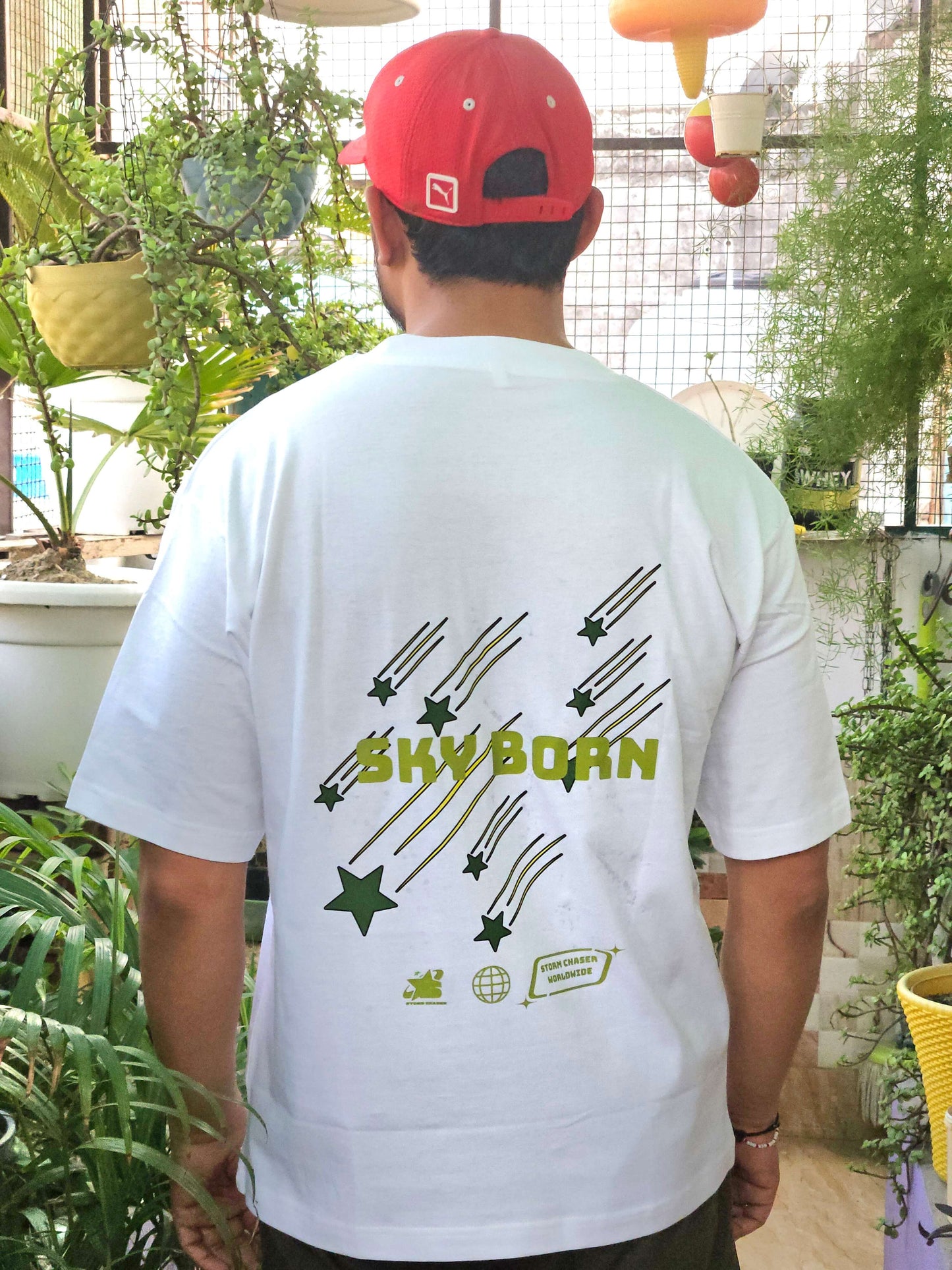 Sky Born white oversized fit t-shirt