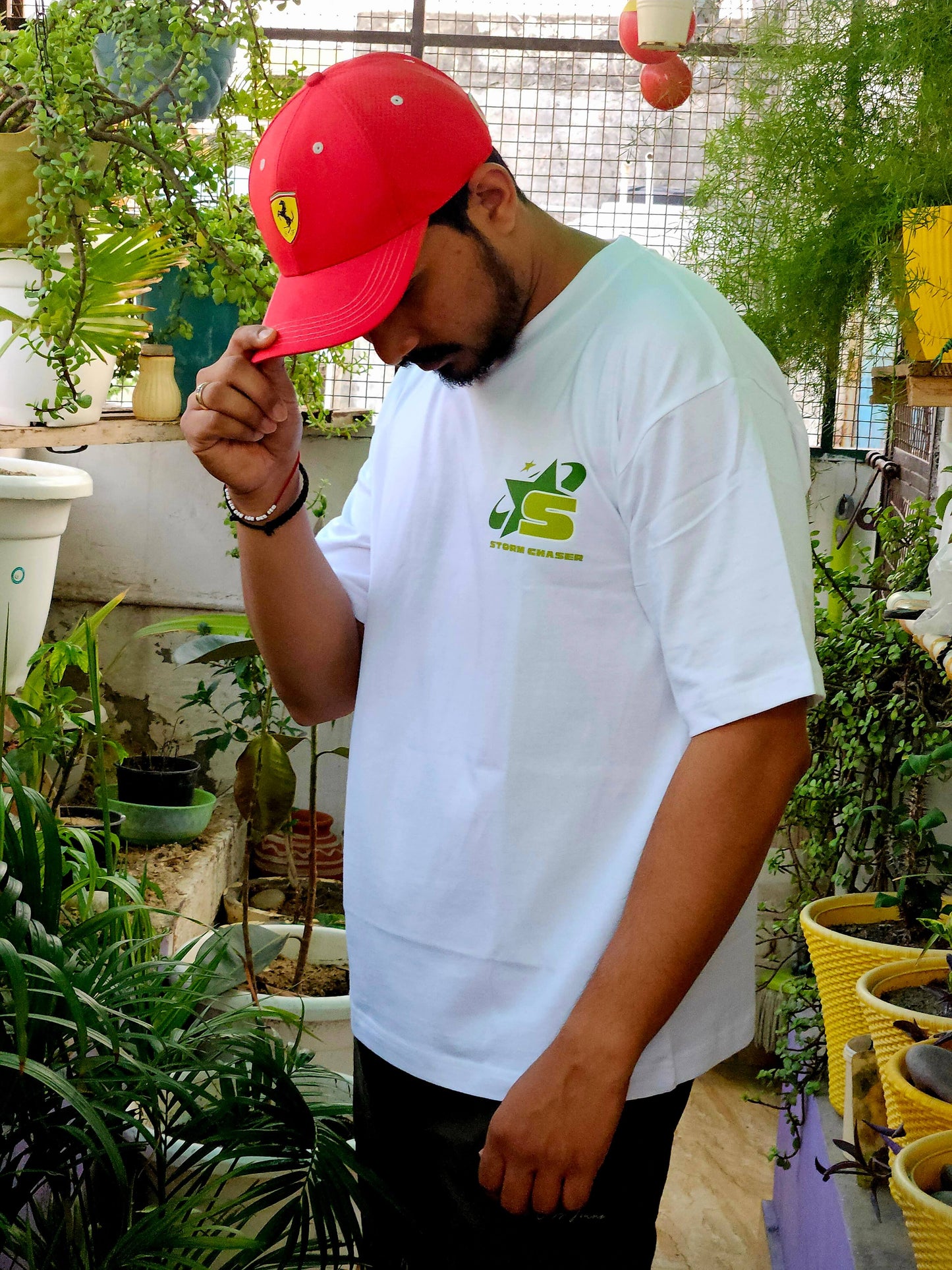 Sky Born white oversized fit t-shirt