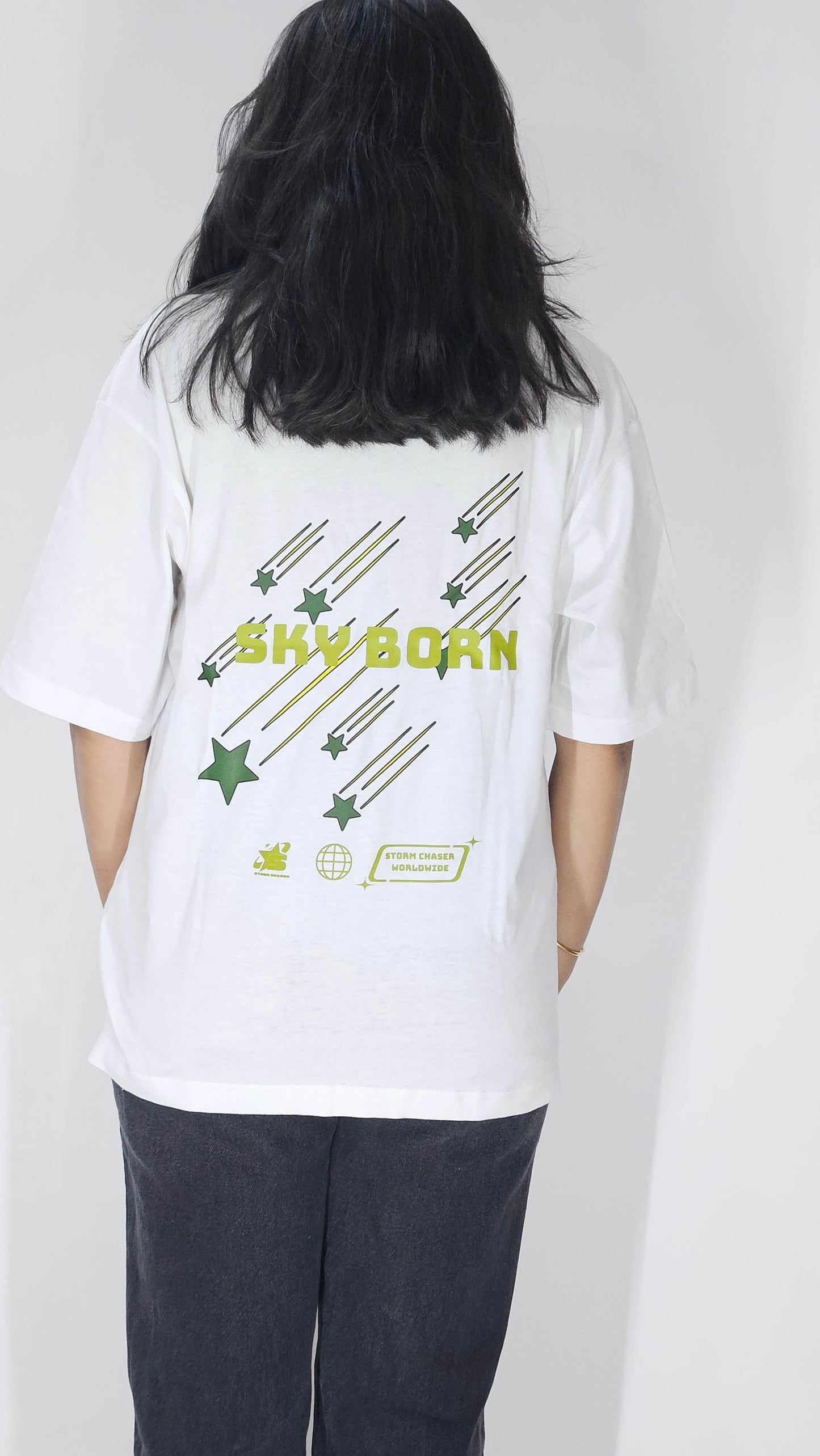 Sky Born white oversized fit t-shirt