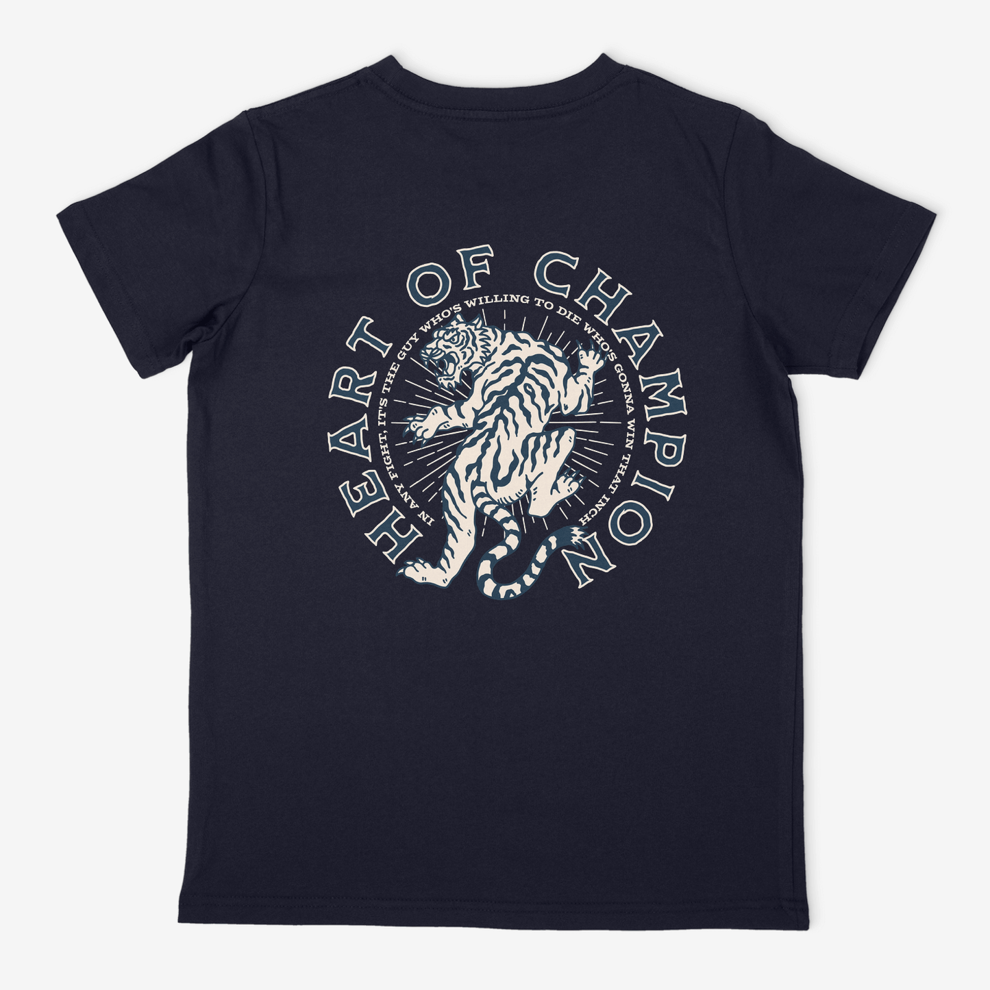 Heart of champion Osaka Tiger Dark Navy T-shirt ( front- back design )