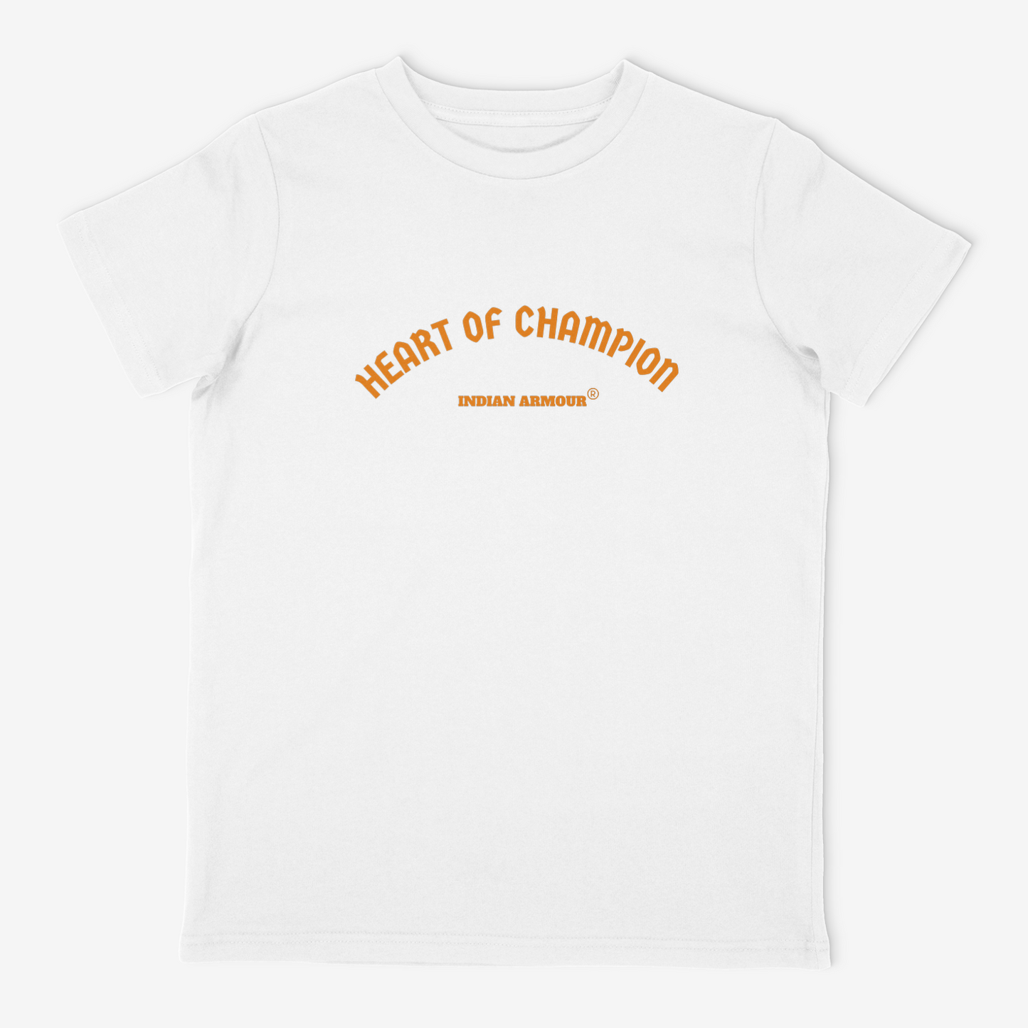 Indian Armour  heart of champion slogan regular fit t-shirt