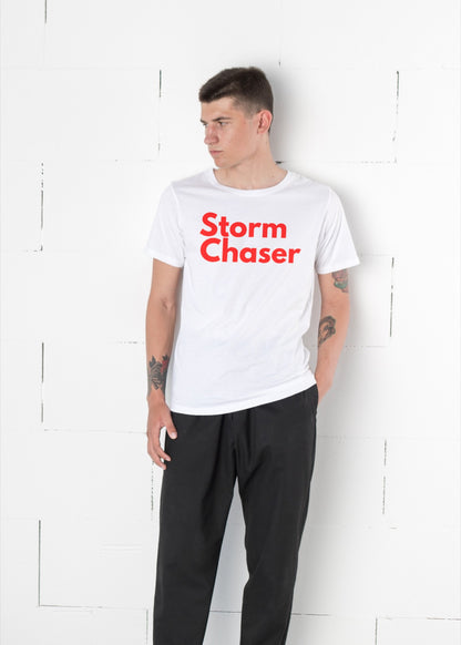 Storm Chaser red/white graphic regular fit t-shirt