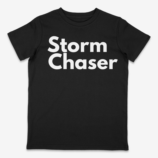 Storm Chaser typography regular fit T-shirt