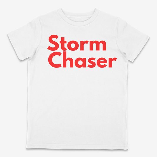Storm Chaser red/white graphic regular fit t-shirt