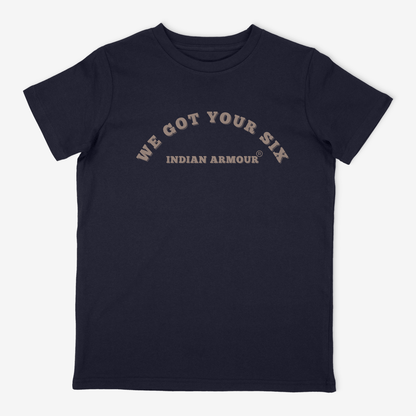 Indian Armour We got your six slogan t-shirt